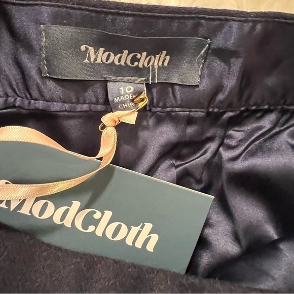Modcloth Informed Ensemble Mini Skirt Navy Blue - Picture 12 of 13
